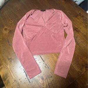 21 SAINTS Cute Pink Crop Top